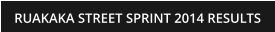 RUAKAKA STREET SPRINT 2014 RESULTS