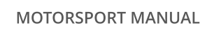 MOTORSPORT MANUAL